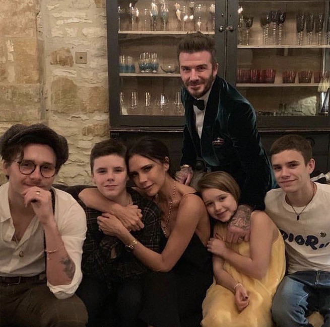 David Beckham, Victoria Beckham, Celebs on Thanksgiving